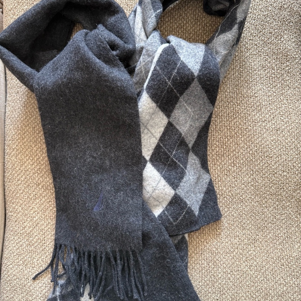 Nautica & Argyle Lambs Wool Scarves